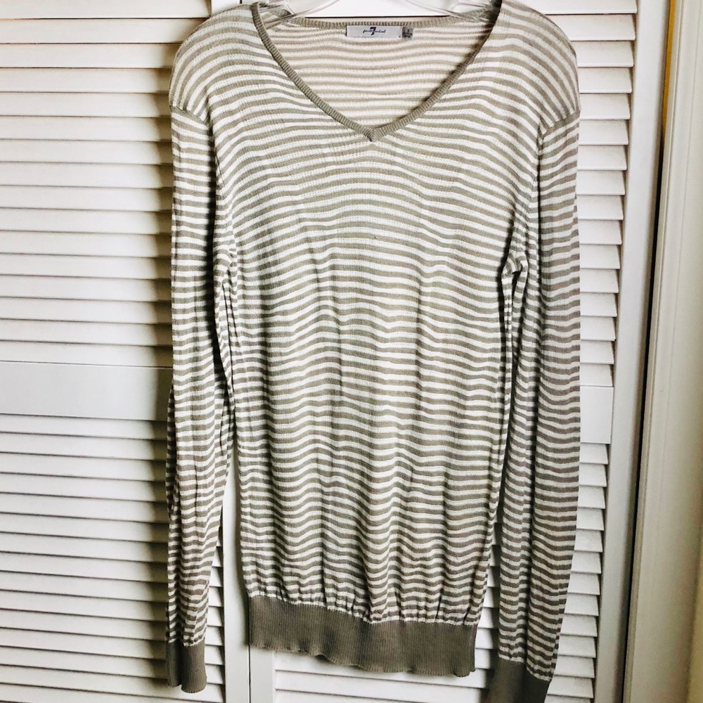 7 FOR ALL MANKIND LONG SLEEVE SHIRT/SWEATER